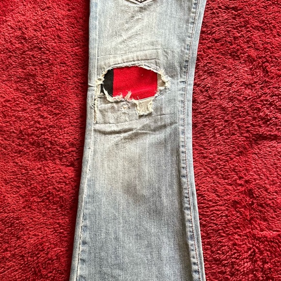 ❤️CUSTOMIZED Carolina Hurricanes Jeans 4 LONG - Picture 9 of 15